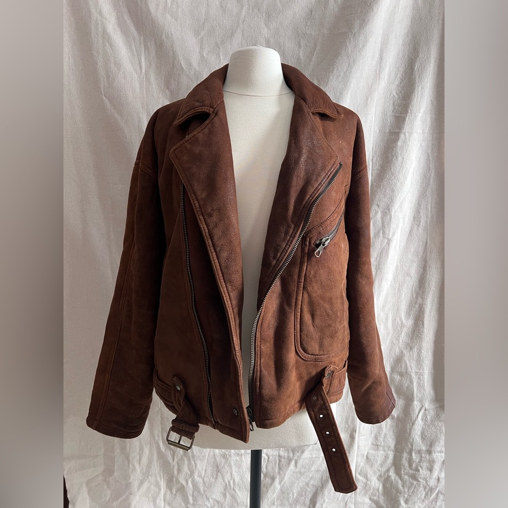 Giorgio Armani Le Collezioni Vintage Shearling Coat.